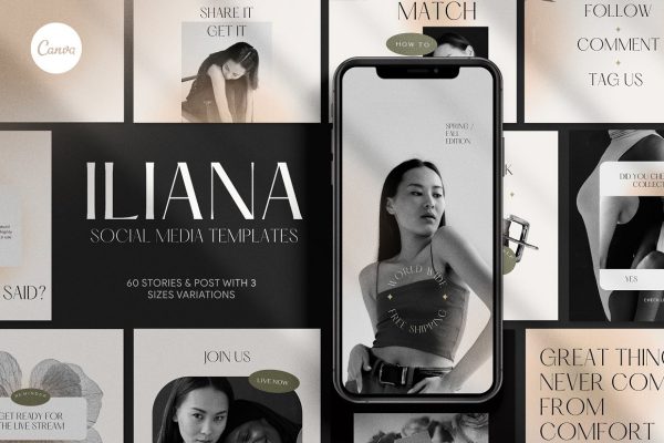 Canva Iliana Social Media Templates