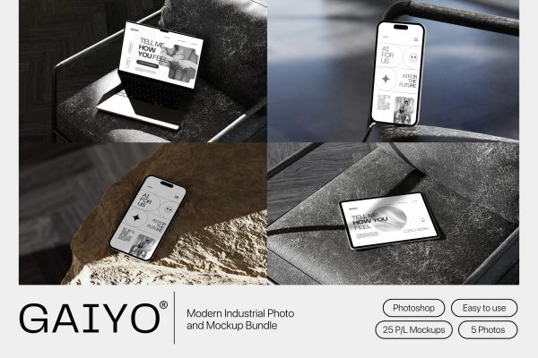 Gaiyo – Modern Industrial Photo Mockup