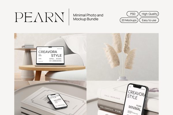 Pearn – Minimal Photo & Mockup