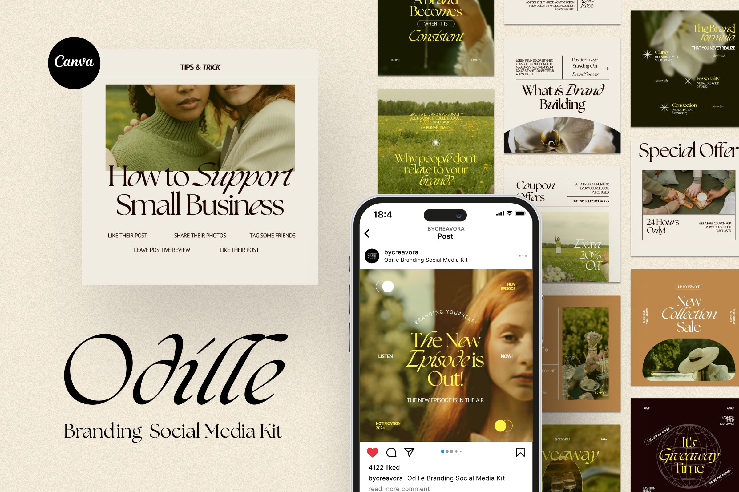 Odille – Branding Social Media Kit