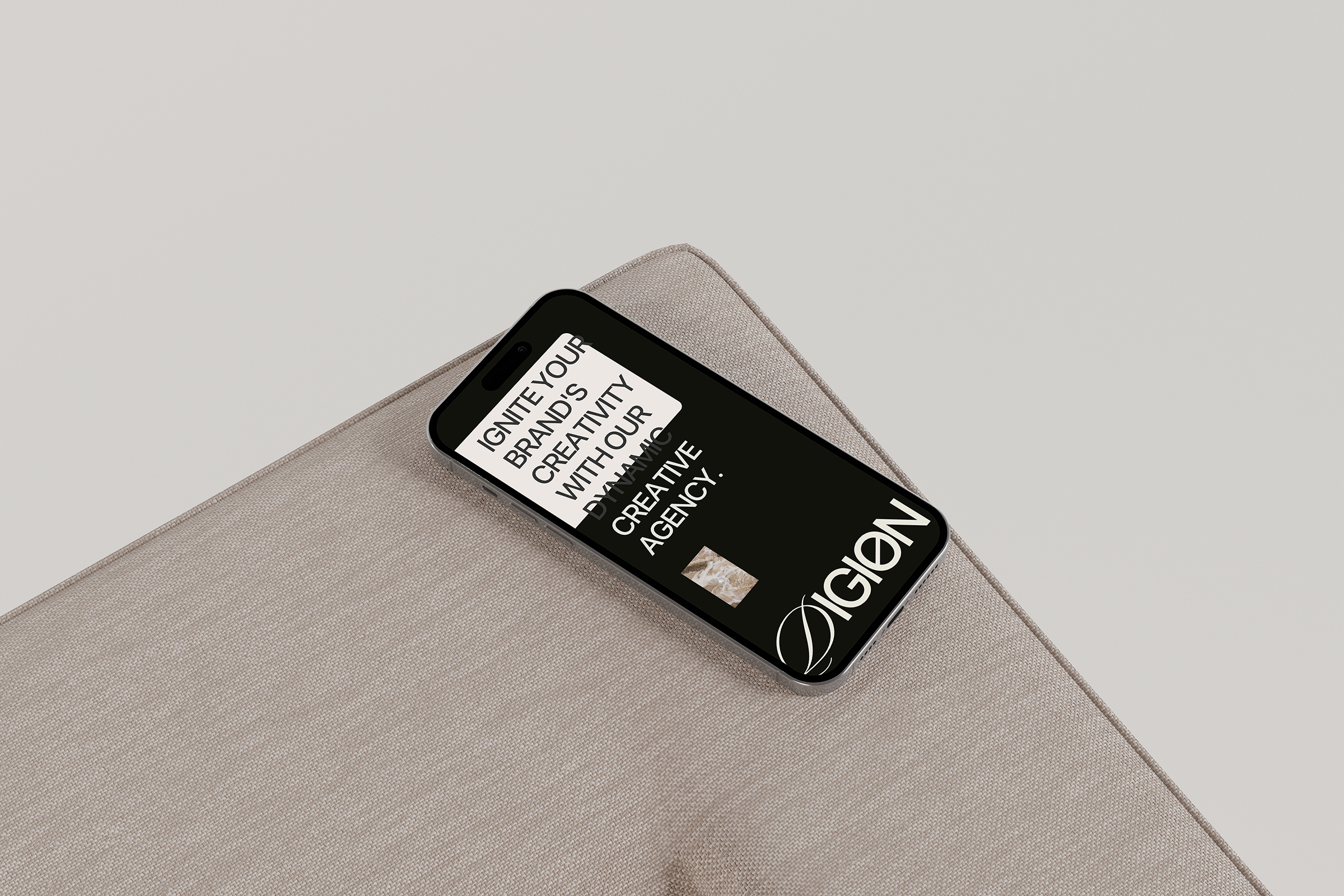 Celie iPhone Mockup social media branding