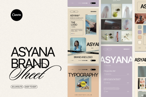 Asyana - Brand Sheet Template