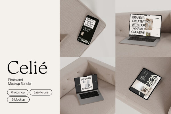 Celie – Minimal Mockup Bundle