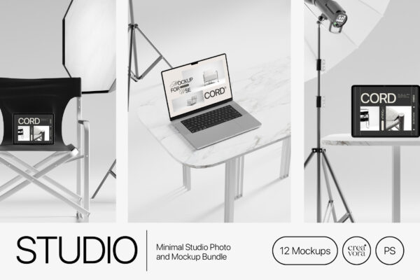 Studio – Minimal Mockup Bundle