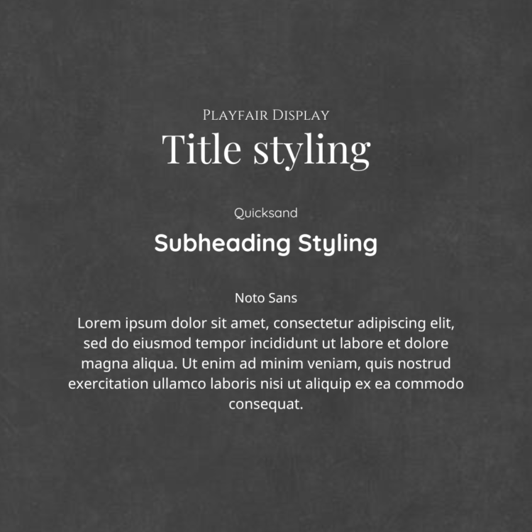 Canva Fonts Combination Recommendation