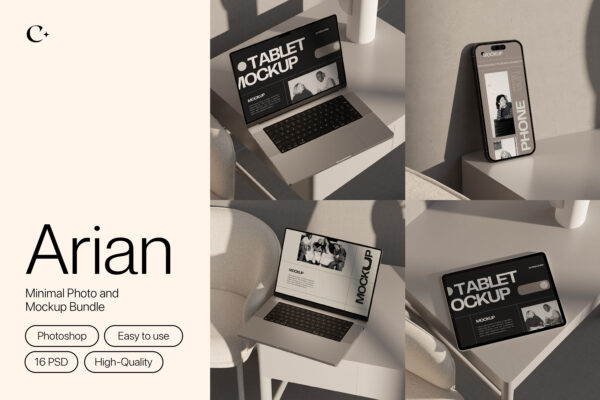 Arian - Minimal Mockup Bundle