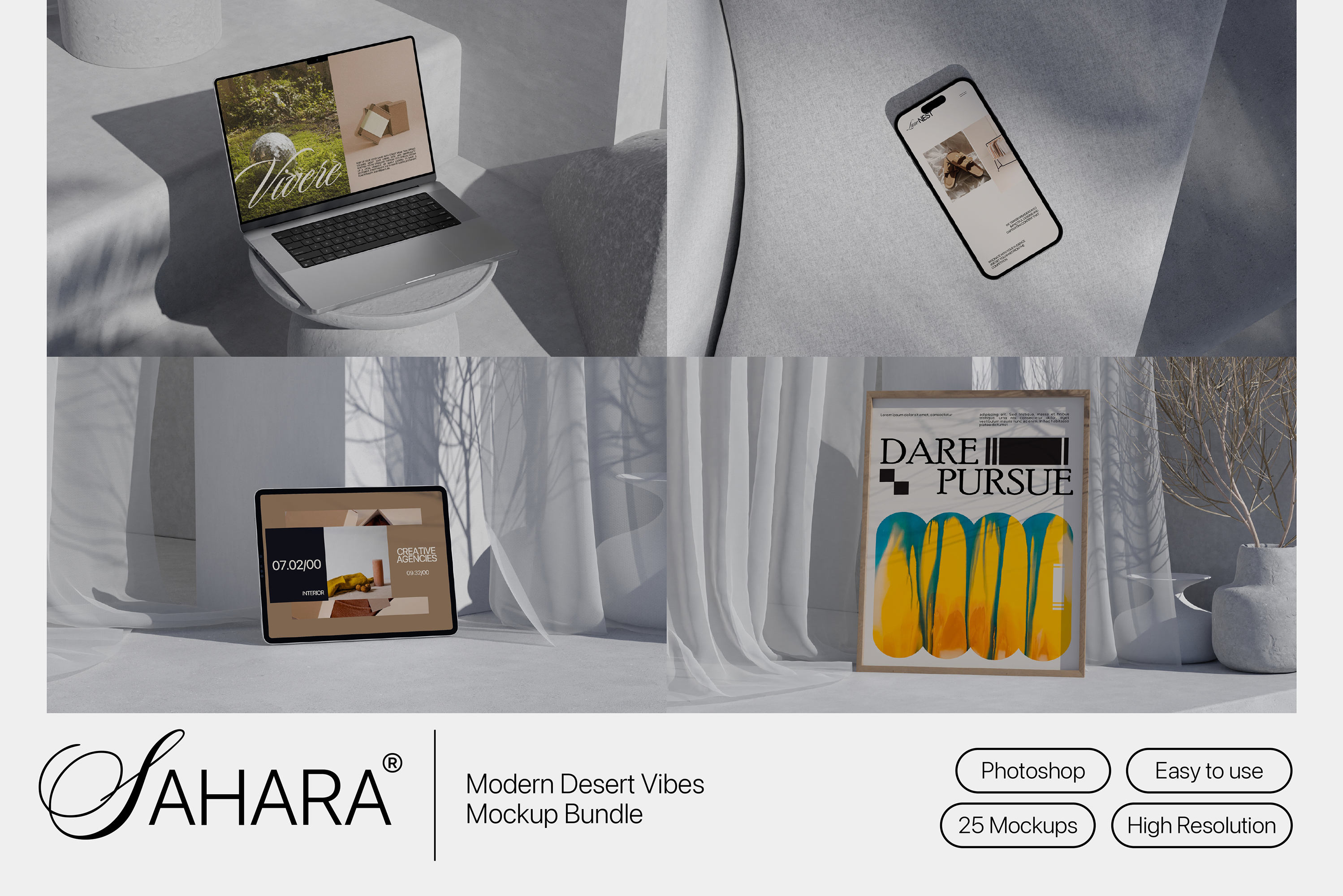 Sahara – Desert Vibes Mockup Bundle