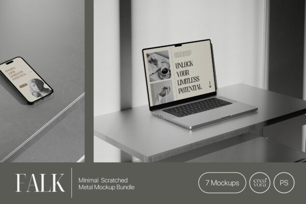 Falk Minimal Industrial Mockup Bundle