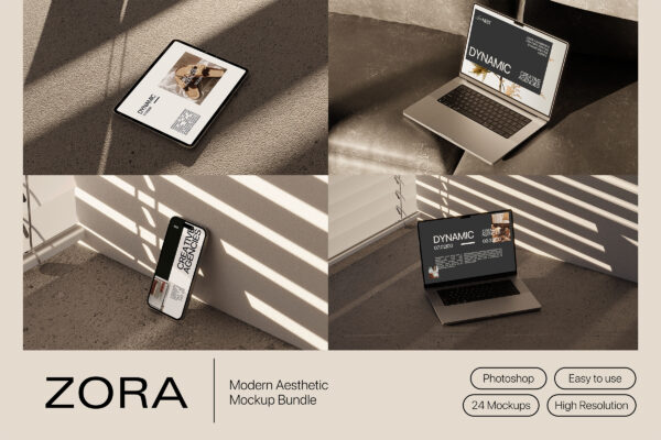 ZORA - Aesthetic Mockup Bundle