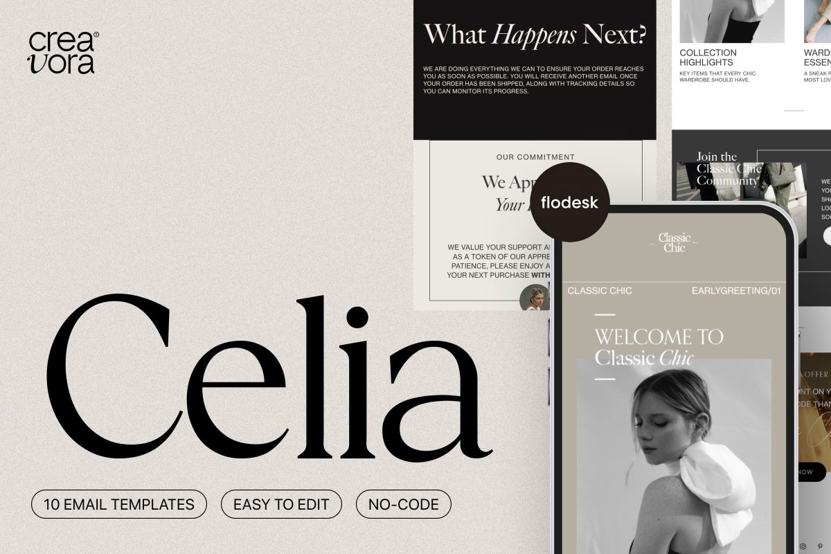 Celia Flodesk Email Templates Creavora Celia Flodesk Email Templates Creavora